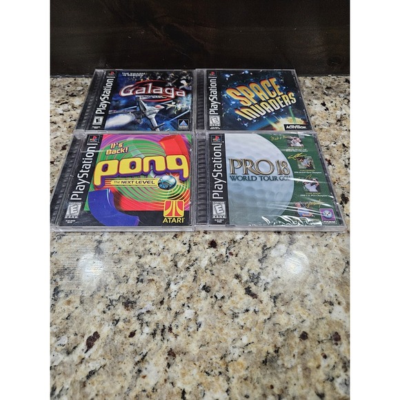Other - Lot of 4 Sony PlayStation 1 PS1 Games  Pong Space Invaders Galaga